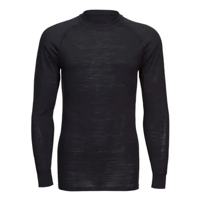 (M, Black) Portwest Unisex Adult Merino Wool Crew Neck Long-Sleeved Thermal Top