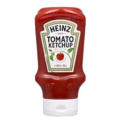 Heinz Tomato Ketchup Top Down - 460g (Pack of 10)