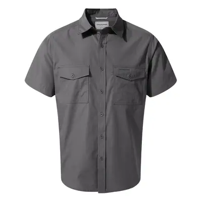 (S, Ombre Blue) Craghoppers Mens Kiwi Short-Sleeved Shirt