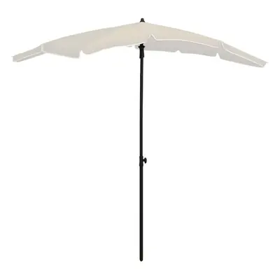 vidaXL Garden Parasol Sunshade Outdoor Umbrella Patio Canopy with Pole Sand