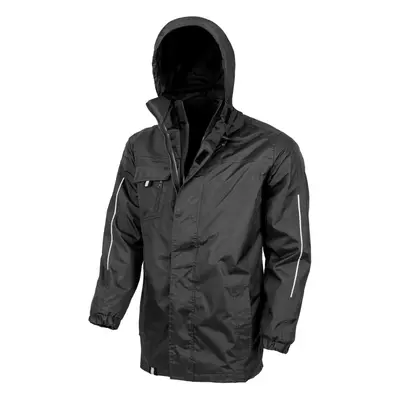 (XL, Black) Result Core Mens Printable 3-In-1 Transit Jacket