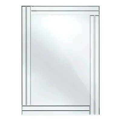 Premier Housewares Bevelled Edge Mirror with Double Line Frame