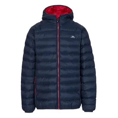 (S, Navy) Trespass Mens Padded Jacket Hooded Full Zip Bosten