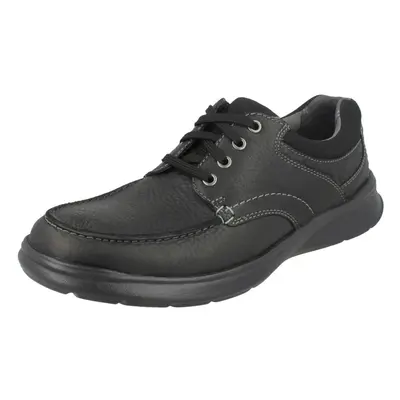 (UK 7.5, Black Oily (Black)) Mens Clarks Casual Shoes Cotrell Edge - G Fit