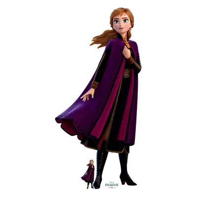 Anna Purple Velvet Coat (Disney Frozen 2) Lifesize Cardboard Cutout