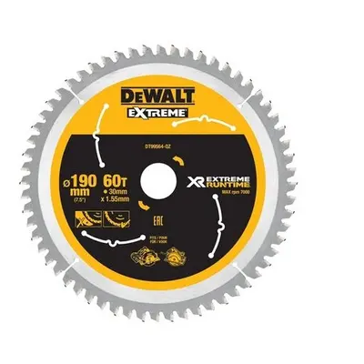 DeWalt DT99564-QZ Xtreme Runtime FlexVolt Circular Saw Blade 190mm x 30mm 60T