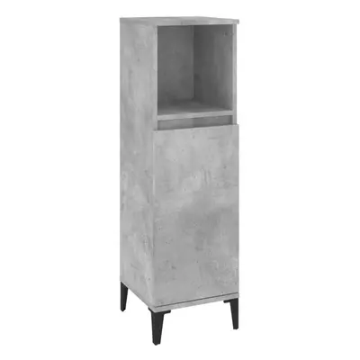 (concrete grey) vidaXL Bathroom Cabinet Cupboard Washroom Storage Cabinet Engineered Wood