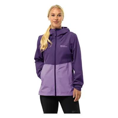 (M, Ultra Violet) Jack Wolfskin Womens Weiltal 2L Hooded Outdoor Walking Jacket Coat