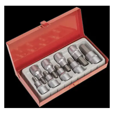 Hex Socket Bit Set 9pc 1/2"Sq Drive