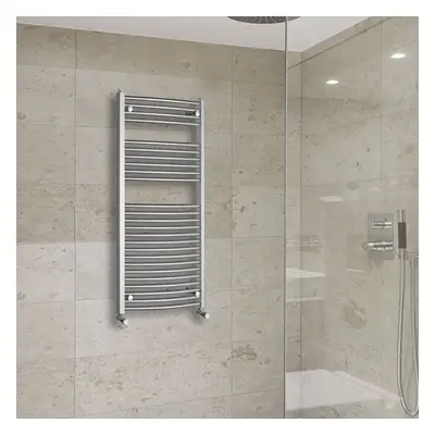 (1200x600mm) Warmehaus Curved Heated Towel Rail Central Heating for Bathroom Kitchen Radiator La