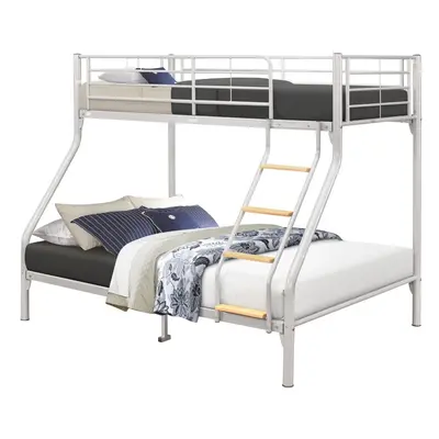 Nexus Metal 3-Sleep Bunk Bed In Silver (Single Over Double)