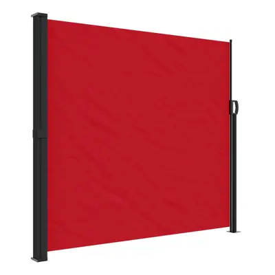 vidaXL Retractable Side Awning Outdoor Privacy Screen Shade Red 180x600 cm