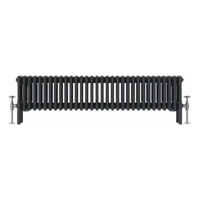 (300x1460mm, Anthracite) NRG Traditional Cast Iron Style Style Radiator Four Column Designer Bat