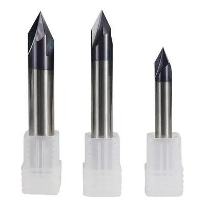 (12mm) 2-12mm Degree Chamfer Mill Flutes CNC Milling Cutter V Shape End Mill CNC Router Bit