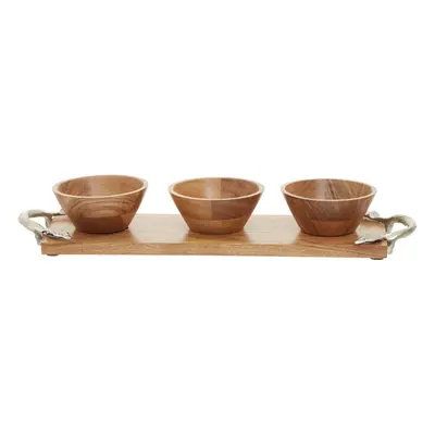 Premier Housewares Vine Acacia Wood Serving Dish Set