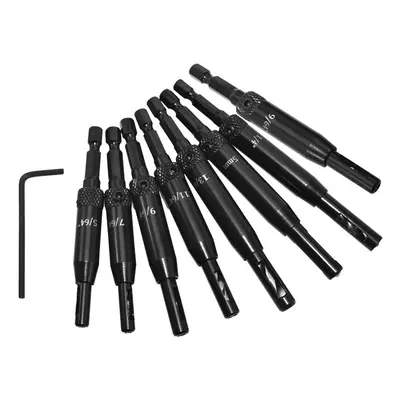 (7#) Aluminium Alloy Self Centering Door Hinges Drill Bit Hole Puncher Reaming Tool Countersink 