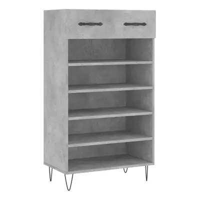 (concrete grey) vidaXL Shoe Cabinet Shoe Cupboard Shoe Storage Rack Sonoma Oak Engineered Wood