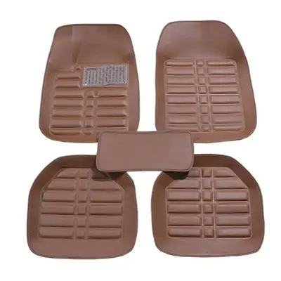 (Brown) Five Seat Car Floor Mats