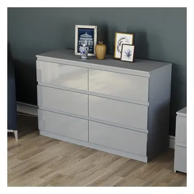 (Grey) Glinton Modern Drawer Chest Bedroom Home Storage