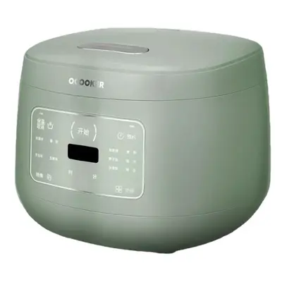 (Green) Electric Rice Cooker Multicooker Kitchen Appliances Ceramic Liner Dual Sensor Temperatur