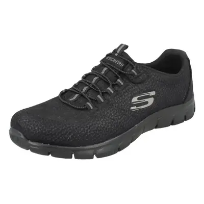 (UK 8, Black) Ladies Skechers Casual Trainers Take Charge