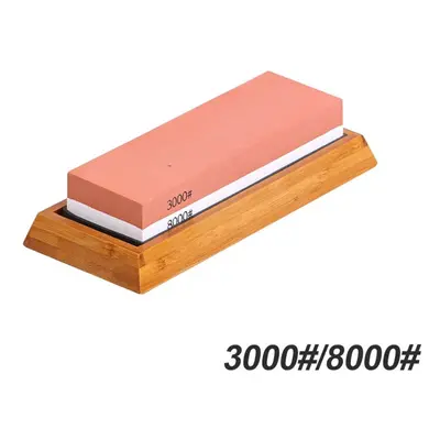 (3000#/8000#) Whetstone Sharpener Wet Water Grinding Whetstone Grinding System Polishing Grinder