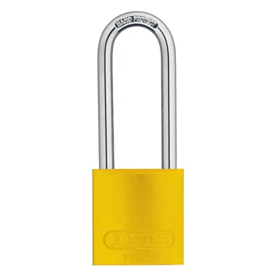 ABUS Lockout Padlock, KD, Yellow, 1/4 in. Dia, 3" Shackle