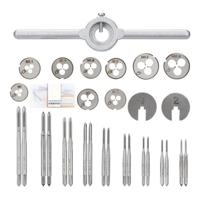 31pcs Multifunction Tap Die Set M1-M2.5 Metric Thread and Screw External Cutting Tapping Hand To