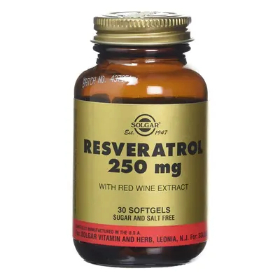 Solgar Resveratrol 250mg Softgels