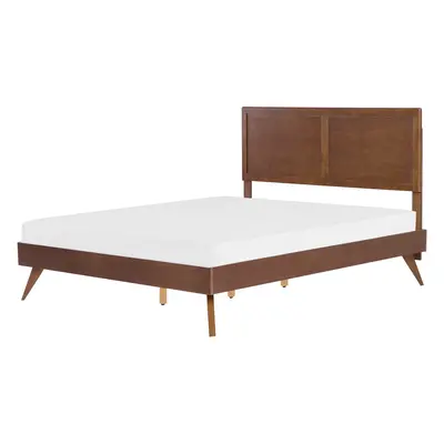 Bed Wood ISTRES x cm (EU King Size) Dark Brown