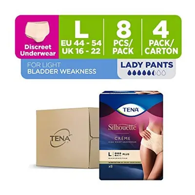 Tena Lady Pants Plus Large ,Pack of ( x 8, total Pants)