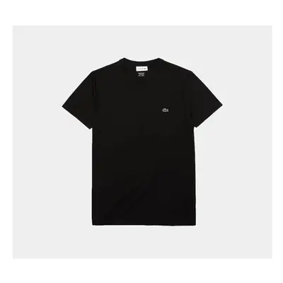 (Black, S) Lacoste Crew Neck Cotton Jersey T-shirts S-3XL