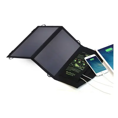 5V 14W Foldable Solar Charger Dual USB Port Outdoor Solar Panel Charger for iPhone Huawei Phonoe