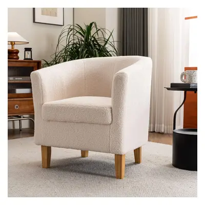 Home Source Bedford Boucle Fabric Accent Occasional Tub Chair Armchair