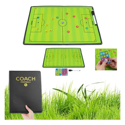 44x32cm Foldable Magnetic Coaching Training Board Tactical Soccer Football Teaching Kit