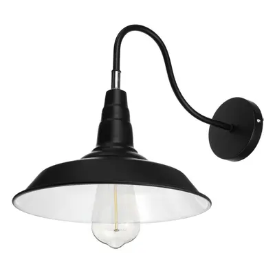 (Black and White) Retro Vintage Wall Light American Rustic Industrial Lamp for Indoor Home Bedro