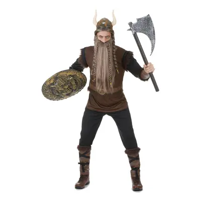 (Medium) Viking leather effect costume for men