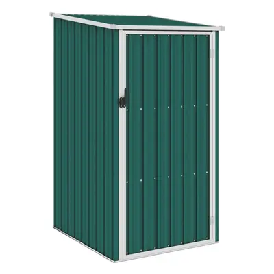 vidaXL Garden Shed Green Galvanised Steel Outdoor Tool Equipment Storage House