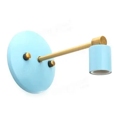 (Blue) Vintage Sconce Wall Lamp Light Bulb Holder Bedroom Fixture