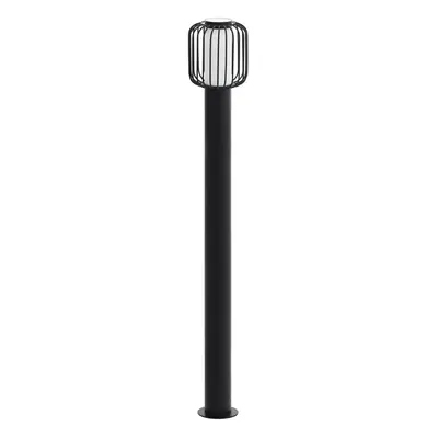 IP44 Outdoor Bollard Light Black Zinc Plated Steel x 28W E27 Bulb Post