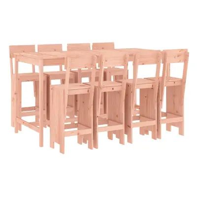 (natural douglas) vidaXL Garden Bar Set Outdoor Bar Table Set Bar Stool Piece Solid Wood Pine