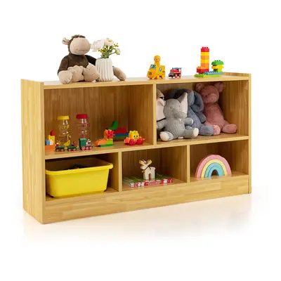 Kids Storage Shelf Unit 5-Cubby Wooden Children Bookcase