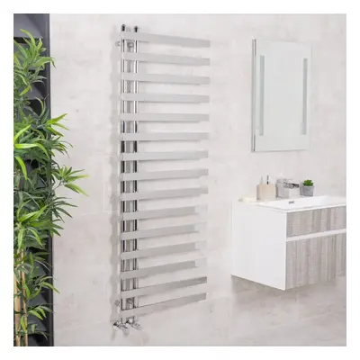 Kristiansund x 600mm Square Chrome Designer Heated Towel Rail