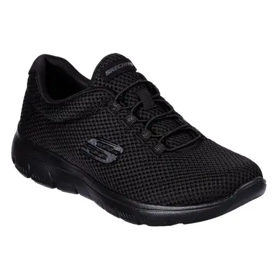 (UK 5, Black) Skechers Womens Summits Bungee Slip-On Stretch Trainers