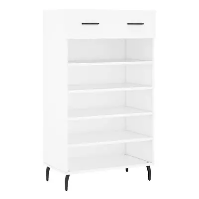 (white) vidaXL Shoe Cabinet Shoe Cupboard Shoe Storage Rack Sonoma Oak Engineered Wood