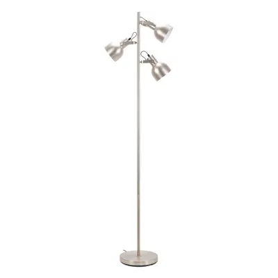 ValueLights Albie Chrome Way Adjustable Floor Lamp with LED Bulbs