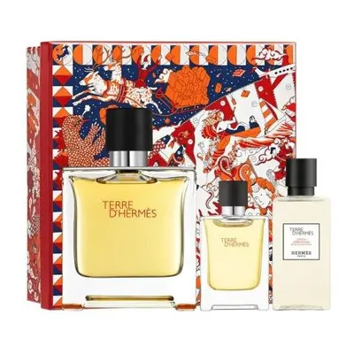 Hermes Terre D'Hermes Pcs Gift Set For Men: 2.5 Pure Parfum + 0.42 Pure Parfum + 1.35 After Shav