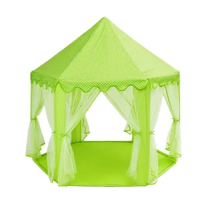 () Portable Princess Castle Play Tent Activity Fairy House Fun Toy 55.1x55.1x53.1 Inch