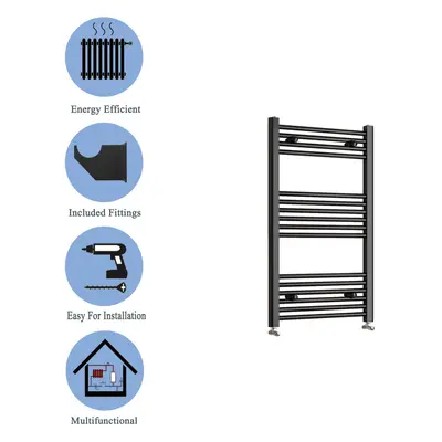 (black, 1000*450mm) Stylish Straight Towel Rail HeatingTowel Radiator