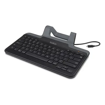 Belkin Wired Tablet Keyboard with Stand (Lightning Connector) - Black